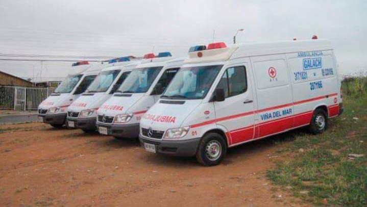 ambulancias en la V región